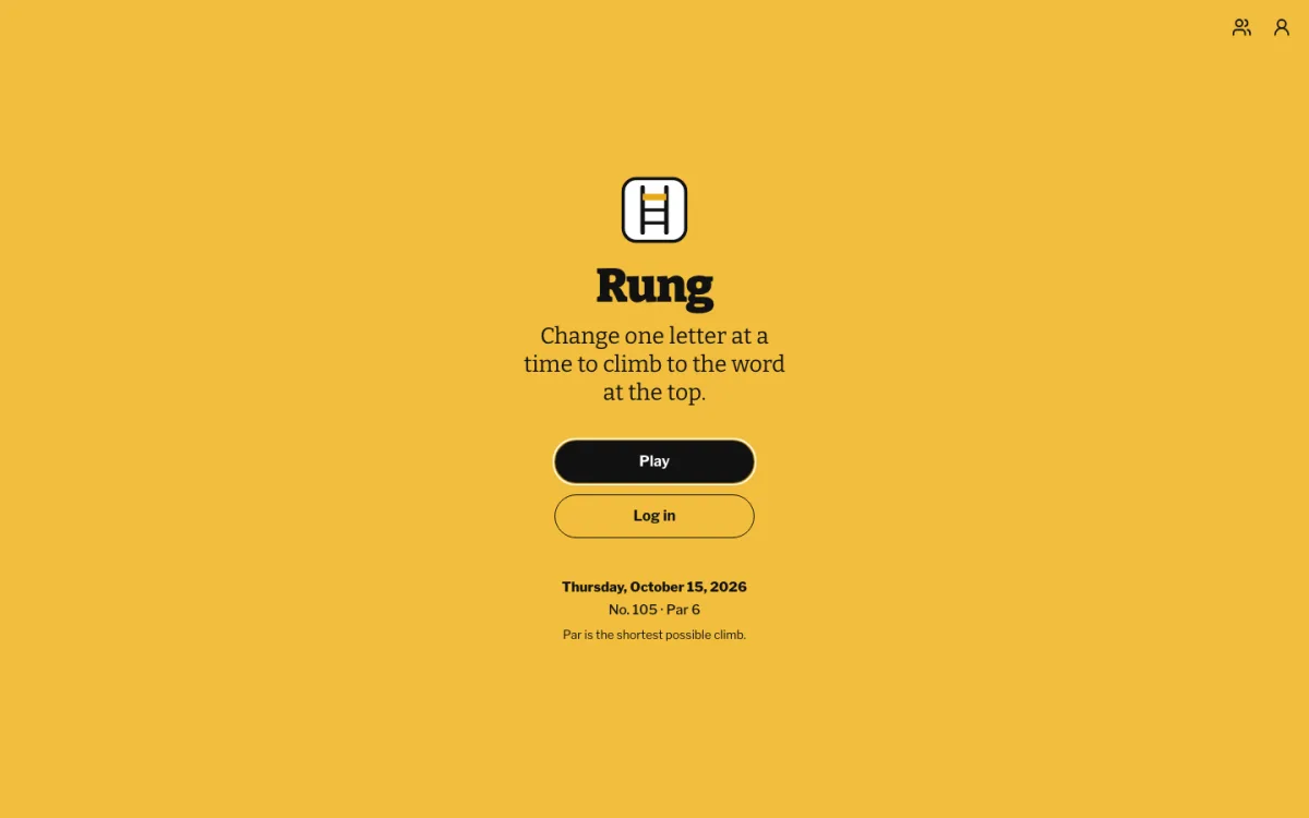 Rung: a daily word ladder